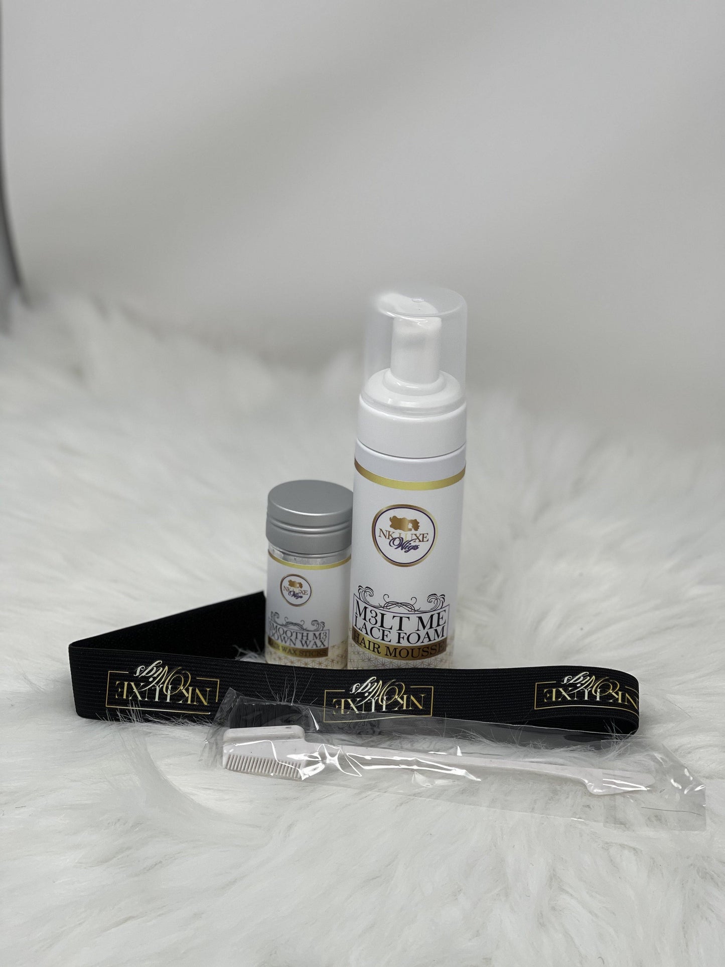 Basic Wig Care Package With Edge Elastic Band - NK LuXe Wigs