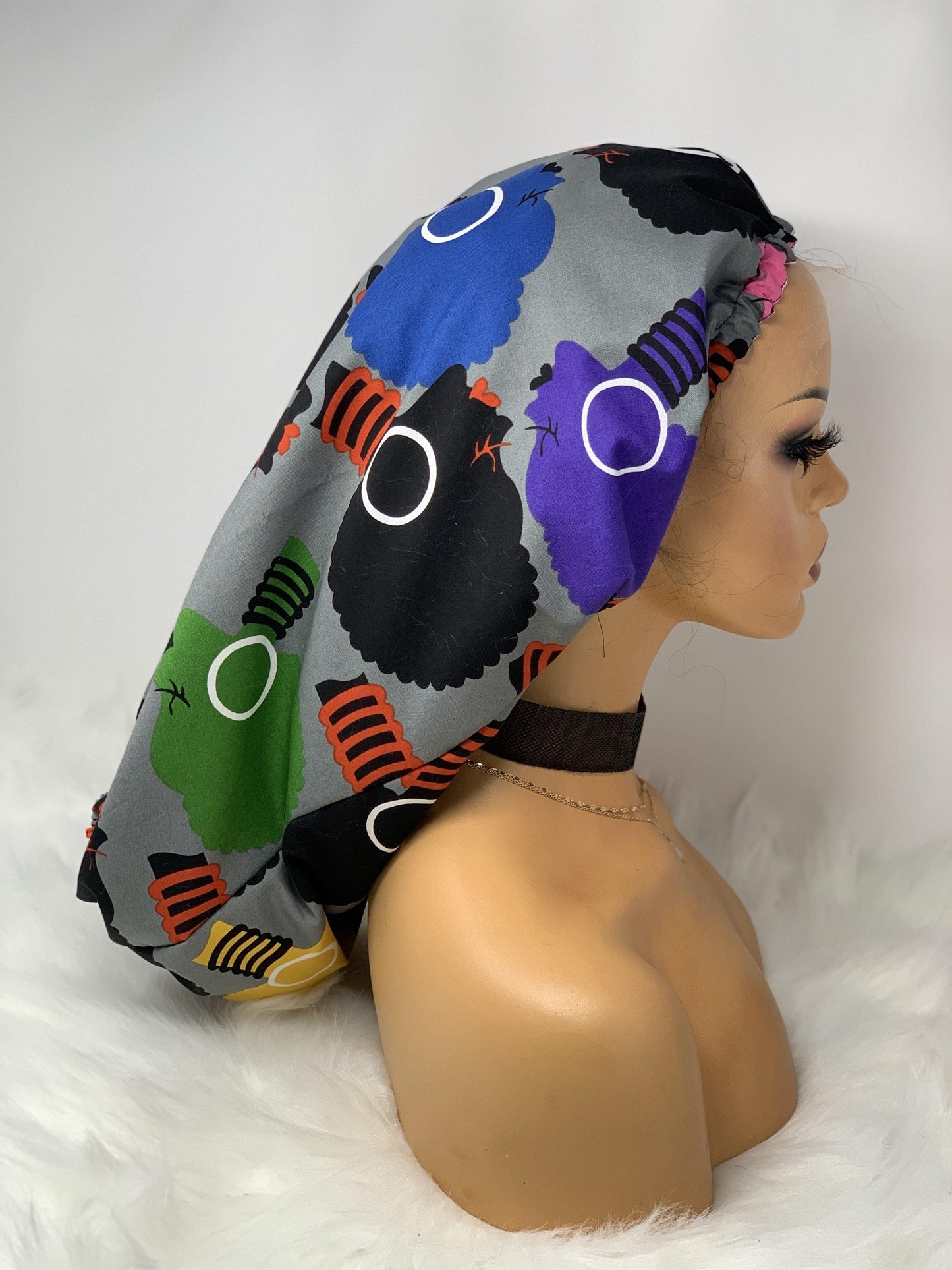 Big Hair Don't Care Satin Bonnet - NK LuXe Wigs