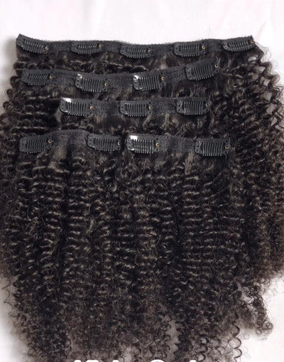 AfroBonita Kinky Curly Clips-ins - NK LuXe Wigs