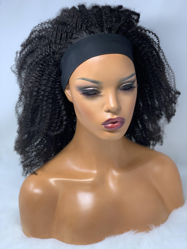 Diana (Afro Curly Headband Wig) - NK LuXe Wigs