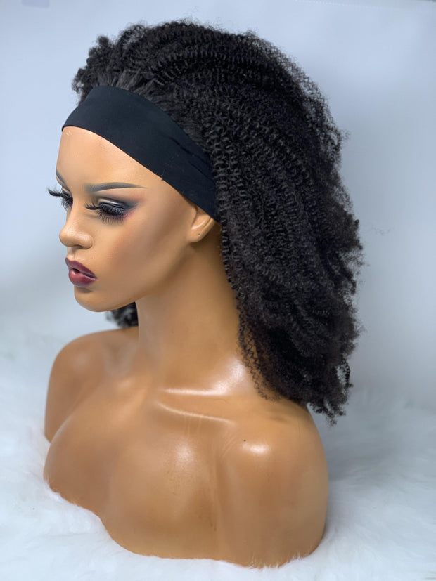 Diana (Afro Curly Headband Wig) - NK LuXe Wigs