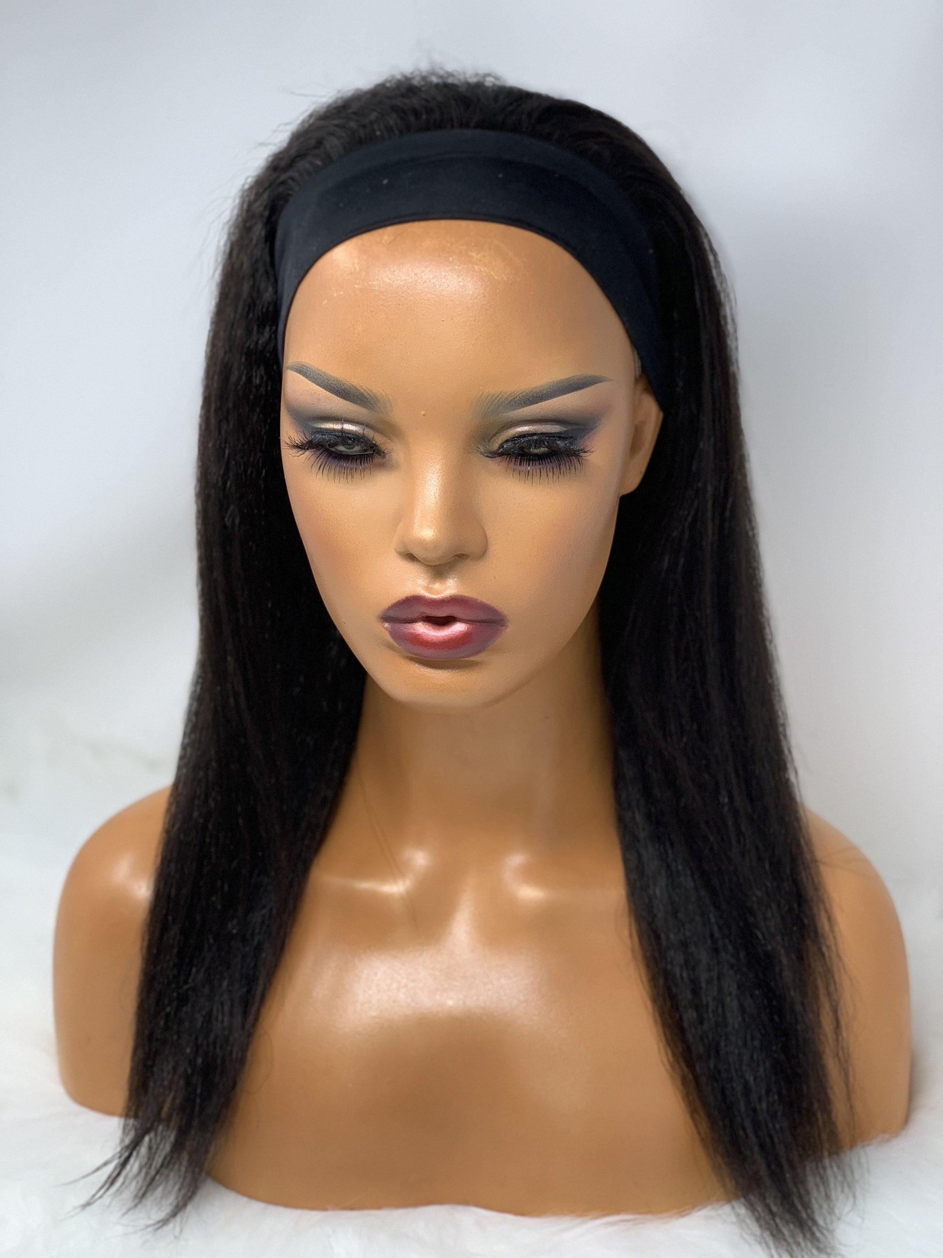 Moesha (Kinky Straight Headband Wig) - NK LuXe Wigs